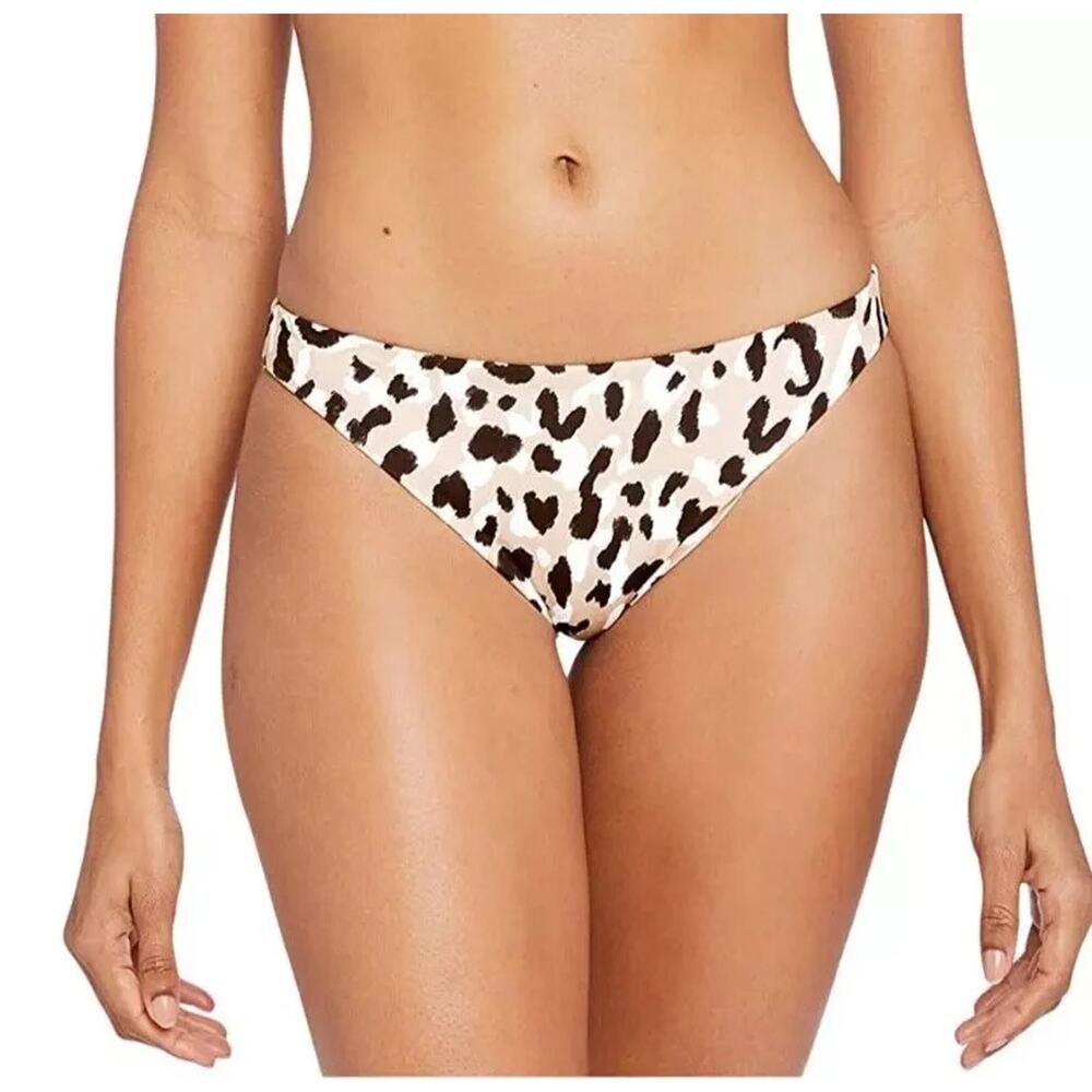 Vitamin A Midori Leopard Bikini Bottom Animal Print Swim Women’s 8